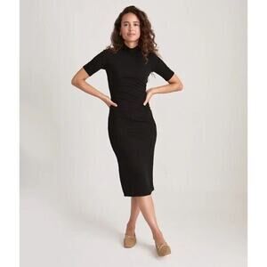 Marine Layer Black Midi Dress